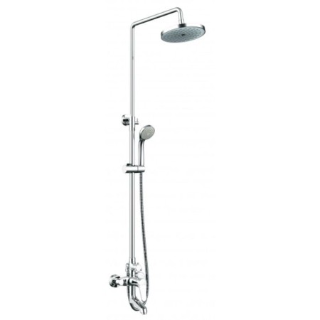 Bravat Eco shower column with a bath mixer, turning pour