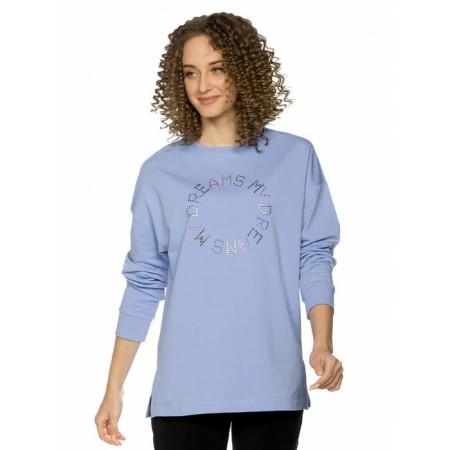 Women's sweatshirt, size XS, blue color-3