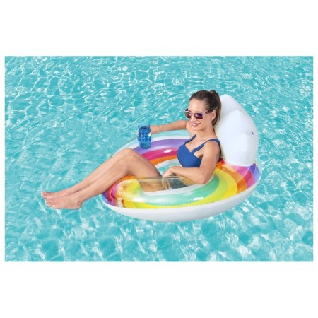 Circle for swimming "Rainbow", with a pillow, d = 107 cm 43647-2