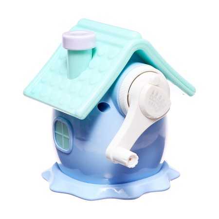 Mechanical sharpener with container, 5 types of sharpening, blue house-4
