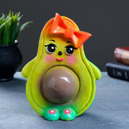 Avocado piggy bank 21 cm-5