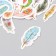 Stickers for creativity "Pees" embossing gold set 48 pcs 9x7x0.8 cm