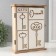 Keywood tree 6 hooks "Keys" 6.2x19.5x25.2 cm
