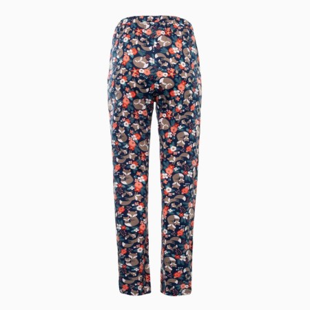 Female pants with print, blue color, size 56-7