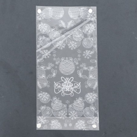 Package Packy BOPP, with a bottom fold, "New Year's balls" 15*30 cm-2
