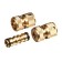 Set for a quick -sitting connection of hoses, 1/2 "(12 mm), 3 subjects (brass): Connector, Connector with Aquastop, adapter, Greengo