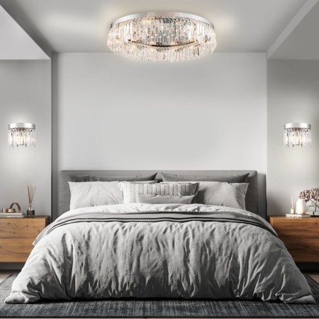 Bra Indigo, 12026/2W Chrome. 2x40W, E14, 220x100x190 mm, transparent color-3