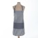 Apron Ethel "strip" Color gray, 62 x 76cm, 50% cotton, 50% p/e