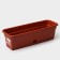 Balcony box for flowers, 12 l, 60 cm, terracotta color