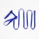 Kit for cats, width 1 cm, Osh 16.5-27 cm, fire 21-35 cm, leash 120 cm, blue