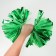 Pompom 1pc, green color, foil