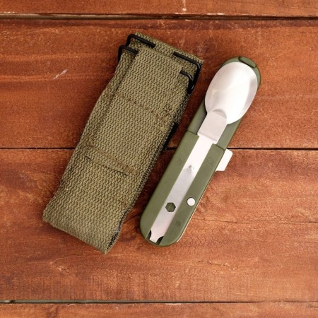 Tourist set "Forester" 4V1 in the case: corkscrew, knife, spoon, fork-1