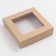 The box is folding, the lid is, with a window, craft, 30 x 30 x 8 cm