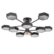 Chandelier 1318/10BK LED 240W 3000-6000K Black 87x90x25 cm Bayerlux