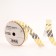 Tape for decor and gifts, "stripes", gold, 2 cm x 50 m