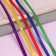 A set of satin ribbons "Rainbow", 5 pcs, size 1 tape: 6 mm × 23 ± 1 m