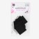 Clothing patch "Square", 2.6 × 2.6 cm, heat -mileyle, black color