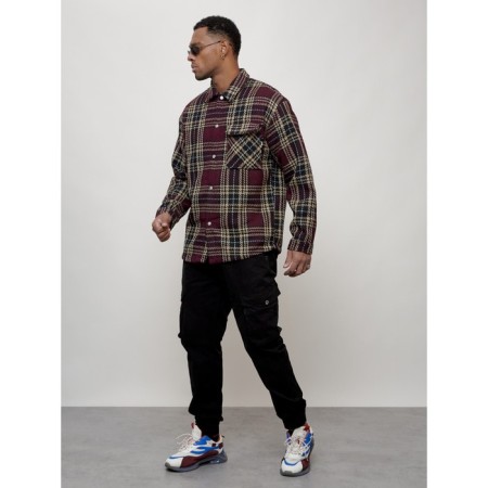 Male windbreaker, size 54, burgundy color-11