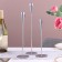 A set of 3 candlesticks, metal, d = 5 cm h = 36.5/31/26 cm