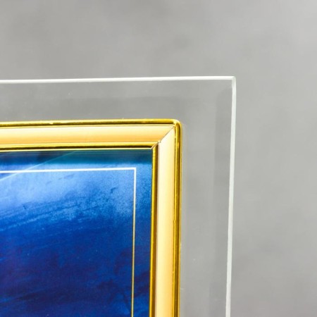 Photo frame Glass "GT 184/-g" 10x15 cm, vertical, with gold-2