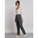 Warmed female trousers, size 50, gray color