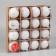 Set of balls plastic 16 pcs "Isabelle" grid, white