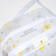 Lightning cosmetic bag, white/yellow color