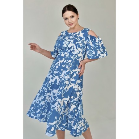 Women's dress, size 66, blue color