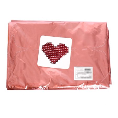 Foil ball 42 "Heart", pop-out, pink color, under the air-1