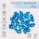 Artificial ice, 260 pcs, 25 x 18 mm, blue