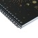 A notebook of 80 sheets in a cage on the crest of Meshu "Black Cat", a double cover, matte lamination, foil embossing