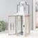 Climber tree "Sea lantern. House" rubbed white 16.5x16.5x40 cm