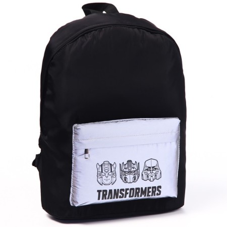 A backpack with a reflective pocket, 30 cm x 15 cm x 40 cm "robot", transformers-2