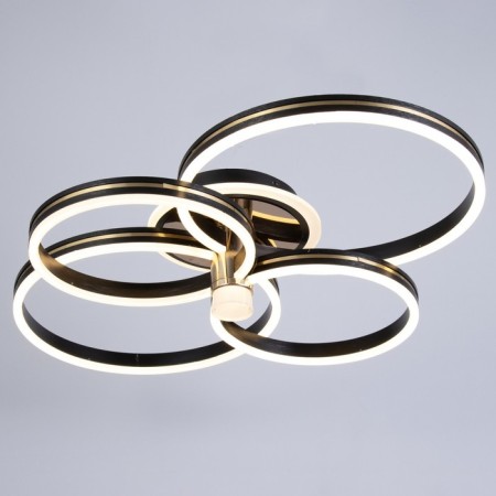 Causteen with PDU "Mener" LED 142W black and gold 81x61x16 cm Bayerlux-1
