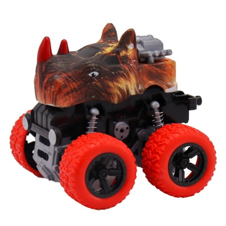 Friction Funky Toys "rhino", 4x4, springs, red red