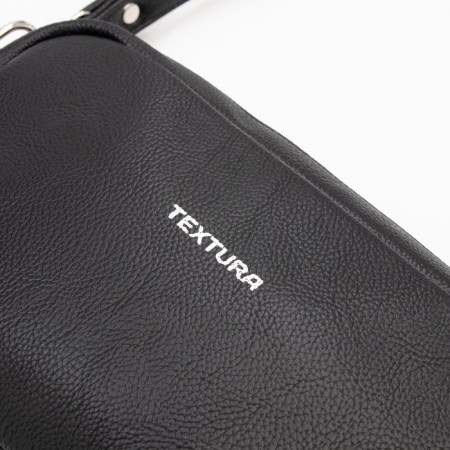 Women's bag over the shoulder Textura, small size, black color-4