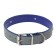 The collar is wide with bones, reflective, 66 x 3.5 cm, Osh 48-58 cm, blue