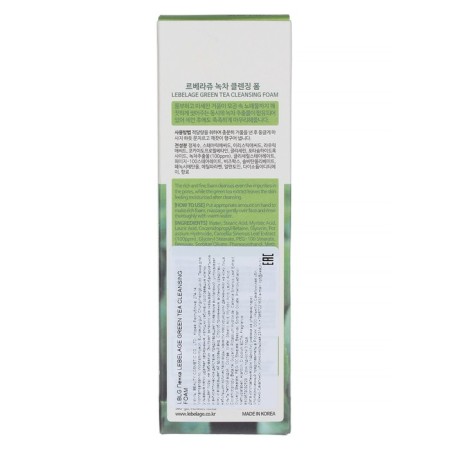 Foam for washing with green tea extract Lebelage-1