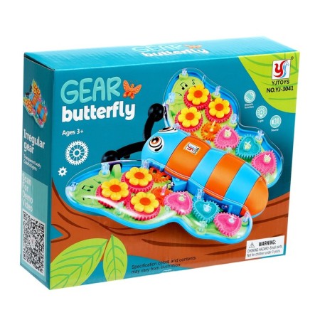 Butterfly "gear", works from batteries, light-6
