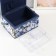 Casket for needlework "White-blue peonies" 19x26x14.5 cm