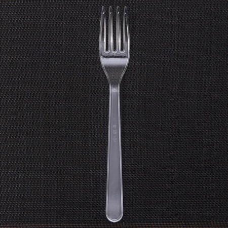 Set of disposable forks, 18 cm, 10 pcs, transparent color-2