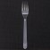 Set of disposable forks, 18 cm, 10 pcs, transparent color