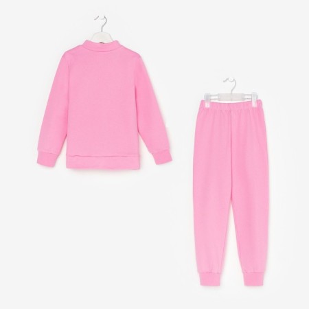 Costume (jumper, trousers) Children's launch, pink color, height 110 cm-8