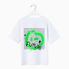 Футболка детская MINAKU Future, цвет белый, рост 116