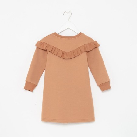 Платье для девочки KAFTAN "Basic line", размер 32 (110-116), цвет кофе-9