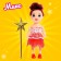 Baby doll "Sorceress", with a magic wand, mix