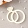 Silicone form "ring", 7.5 × 8 cm, transparent color