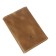 Cover for a passport with pockets, brown color