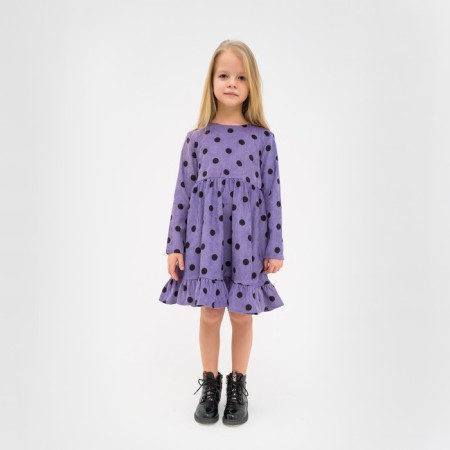 Платье детское KAFTAN "Горох", р. 30 (98-104), сиреневый-6