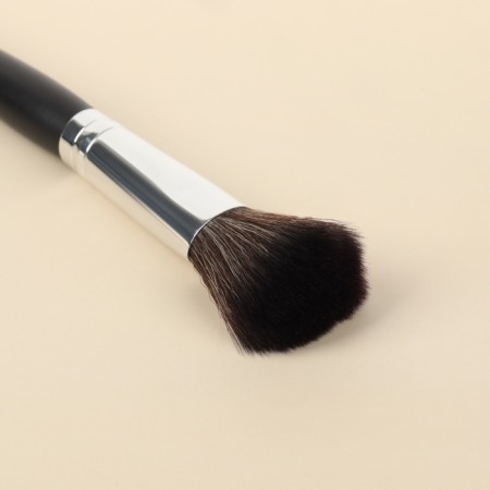 A set of makeup brushes "monogram", 7 objects, a cover on a button, golden color/black-4